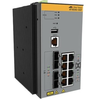 8X 10/100/1000T, 4X 100/1000X SFP,INDUSTRIAL ETHERNET, LAYER 3 SWITCH, POE+ SUPP