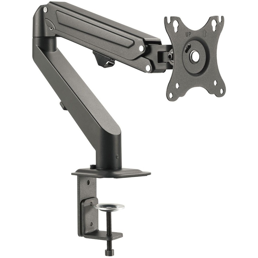 SIIG CE-MT3311-S1 Single Gas Spring C-Clamp Desk Mount 27 | VESA, Ergonomic