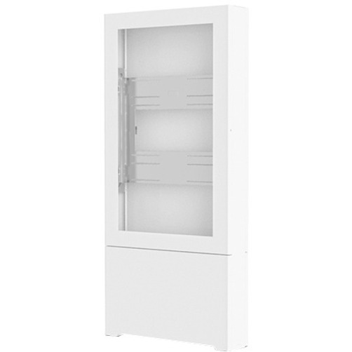 55INCH PORTRAIT FLOOR KIOSK WHITE