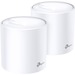 TP-LINK (Deco X60) 2-pack AX3000 Whole Home Mesh WiFi System. Wi-Fi 6 Speed & Coverage: Cover up to 5,000 sq.ft. Speeds up to 3,000 Mbps, 2,402 Mbps on 5 GHz and 574 Mbps on 2.4 GHz.OFDMA and MU-MIMO. Boosted Seamless Coverage, Ultra-Low Latency, One Unified Network and Parental Controls. Works with all WiFi-enabled devices and internet service providers (ISP)