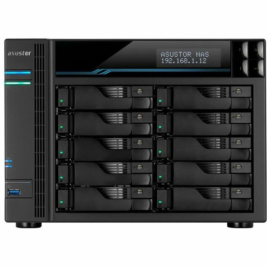 ASUSTOR 10 BAY NAS LOCKERSTOR 10 PRO AS7110T QUAD-CORE CPU, 10GBE & DUAL 2.5GBE