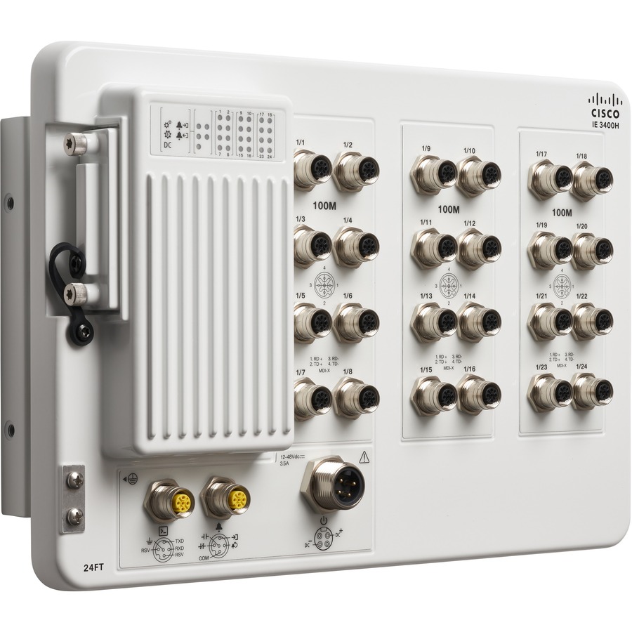 CATALYST IE3400 HEAVY DUTY W/ 16 FE M12 INTERFACES, IP67, NA