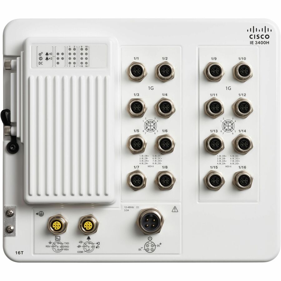 CATALYST IE3400 HEAVY DUTY W/ 16 GE M12 INTERFACES, IP67, NA