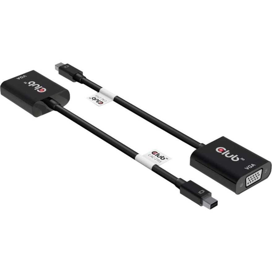 MINI DISPLAY PORT 1.1A MALE TO VGA FEMALE ACTIVE ADAPTER BLACK