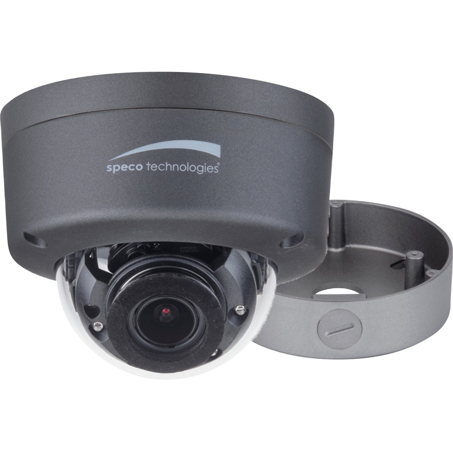 4MP HD-TVI FIT DOME CAMERA, 2.8-12MM MOTORIZED LENS, GREY HOUSING, INCLUDED JUNC