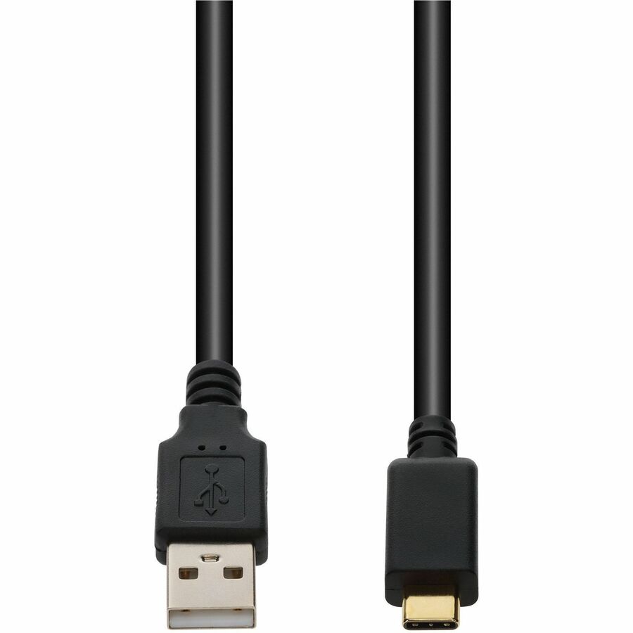 AddOn 50cm USB A 2.0 Male to USB C 2.0 Male Black Cable