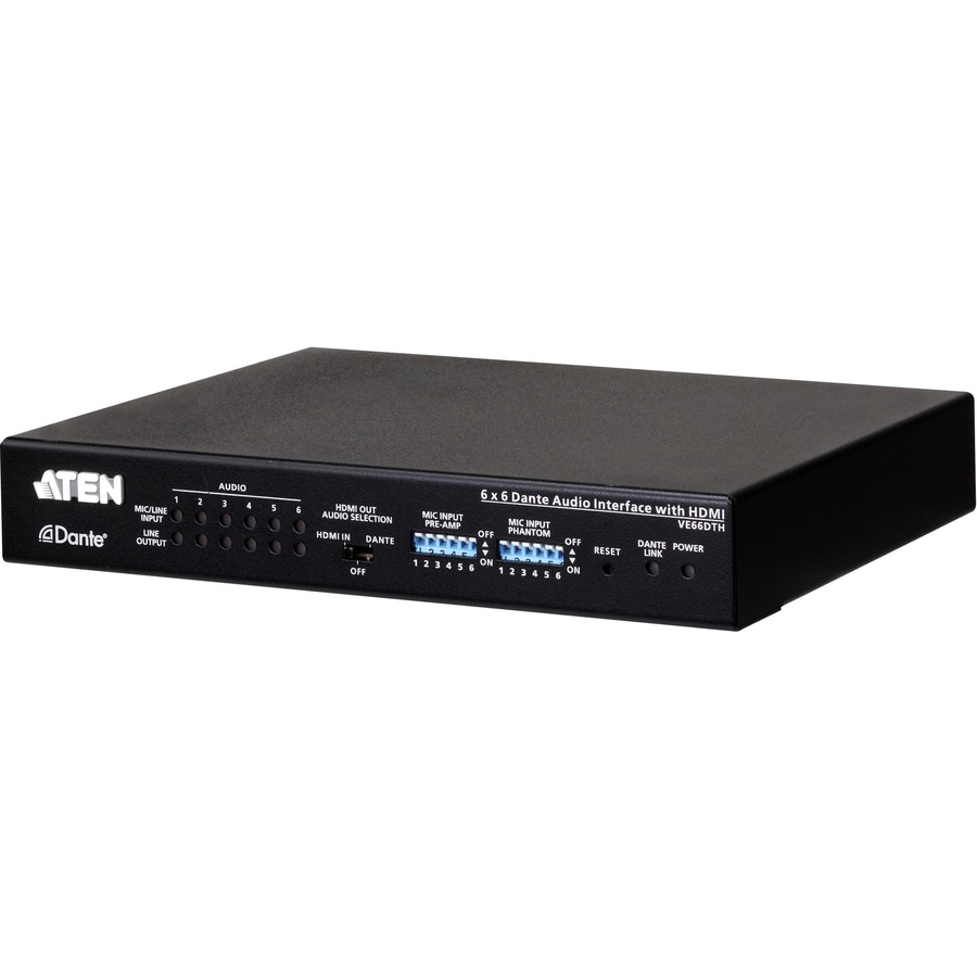 6 X 6 DANTE AUDIO INTERFACE WITH HDMI