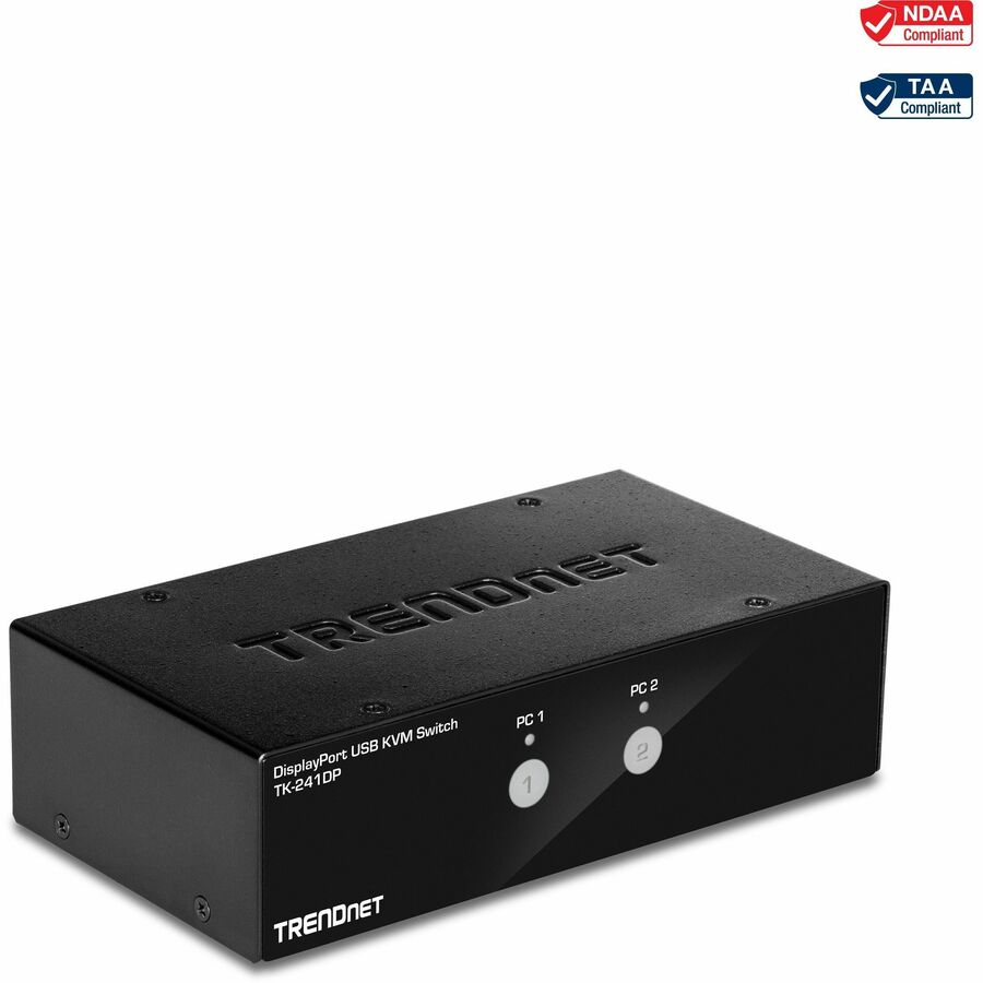 TRENDnet TK-241DP 2-Port DisplayPort KVM Switch | 4K UHD, Desktop