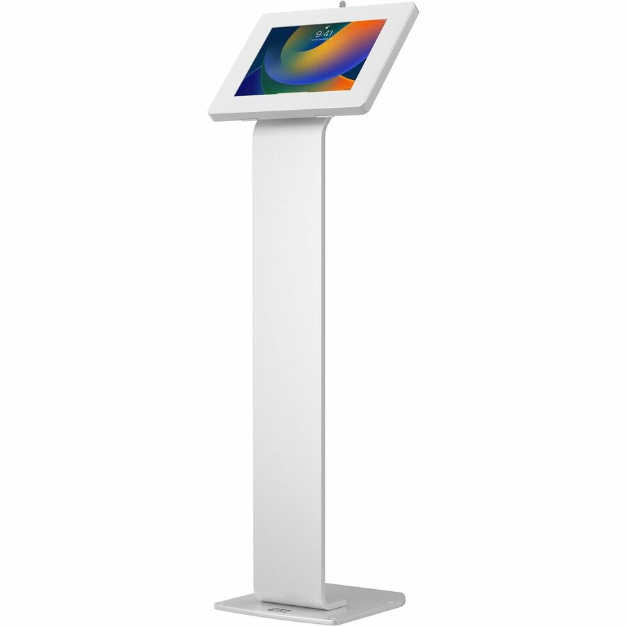 PREMIUM LARGE LOCKING FLOOR STAND KIOSK (WHITE)