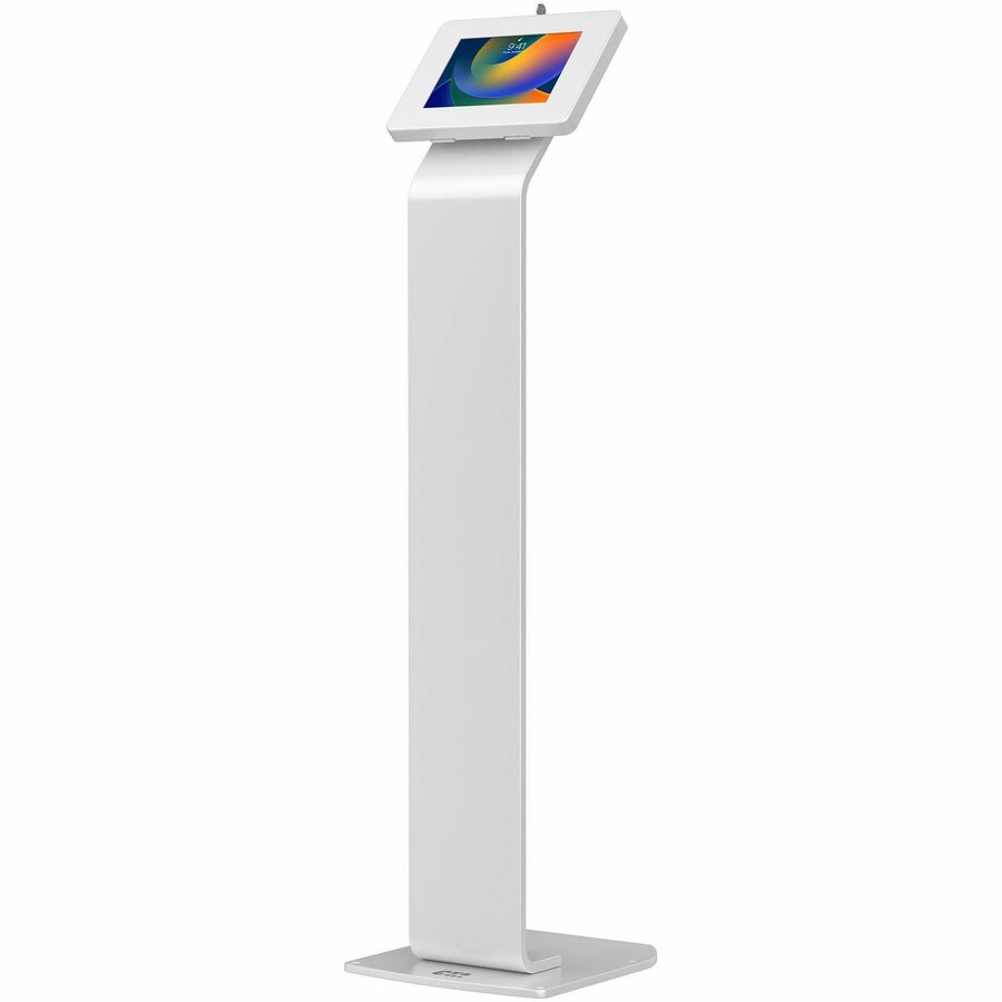 PREMIUM SMALL LOCKING FLOOR STAND KIOSK (WHITE)