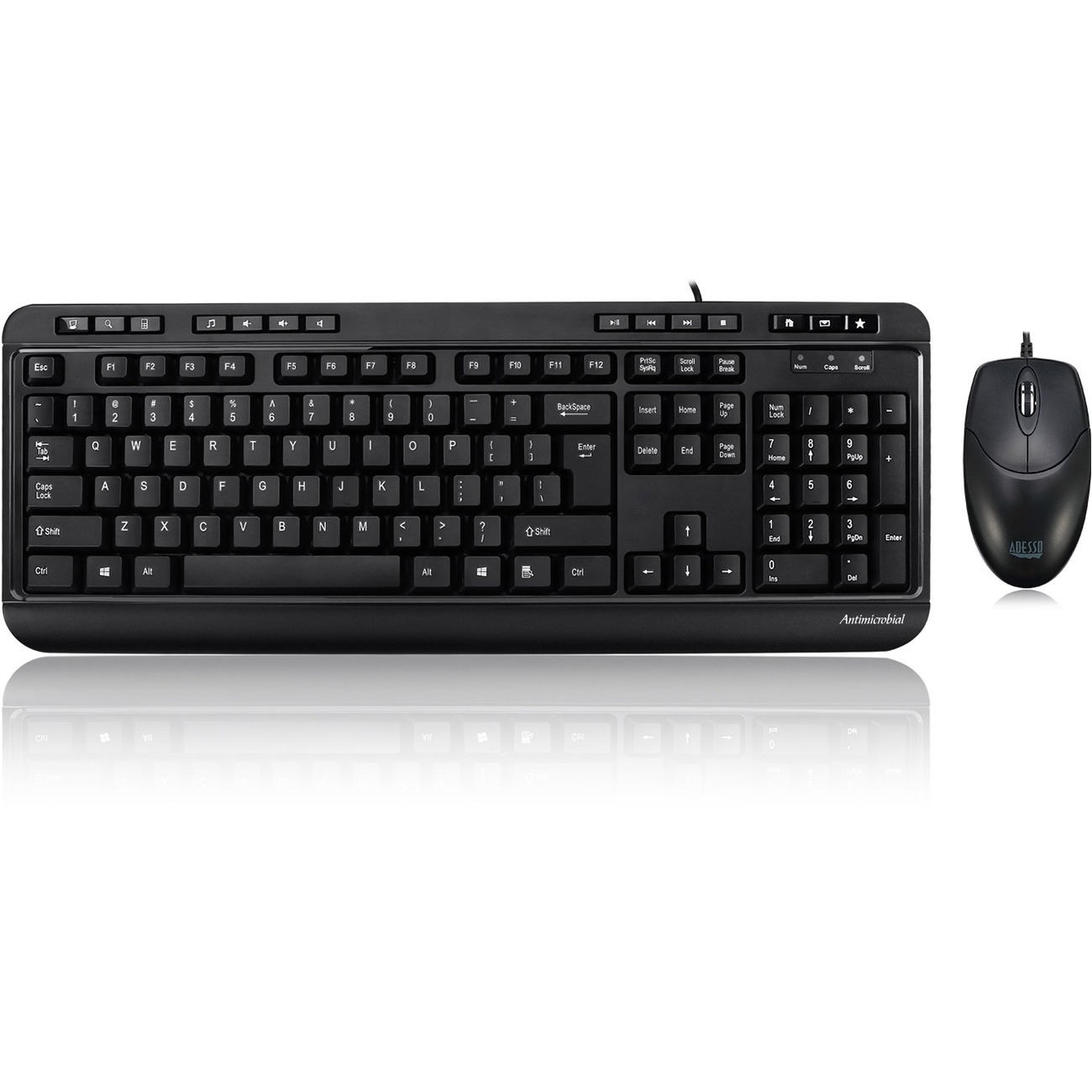 SPILL-RESISTANT ANTIMICROBIAL WATERPROOF MULTIMEDIA DESKTOP KE