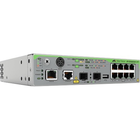 8X 1GB POE+, 1X 10/100/1000-T POE-IN,