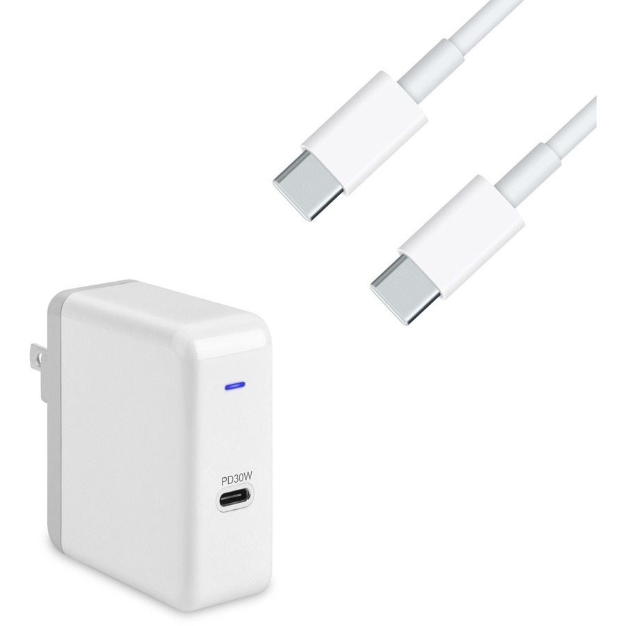 4XEM 6 ft USB-C Cable 30 W Wall Charger Kit | USB-C Charging