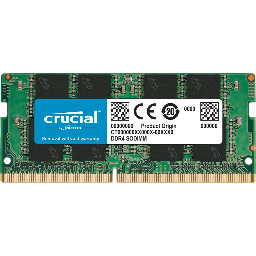 odule de mémoire Crucial DDR4 SDRAM de 8 Go pour ordinateur portable - 8 Go (1 x 8 Go) - DDR4-2666 / PC4-21300 DDR4 SDRAM - 2666 MHz - CL19 - 1,20 V - Non ECC - Non tamponnée - 260 broches - SoDIM