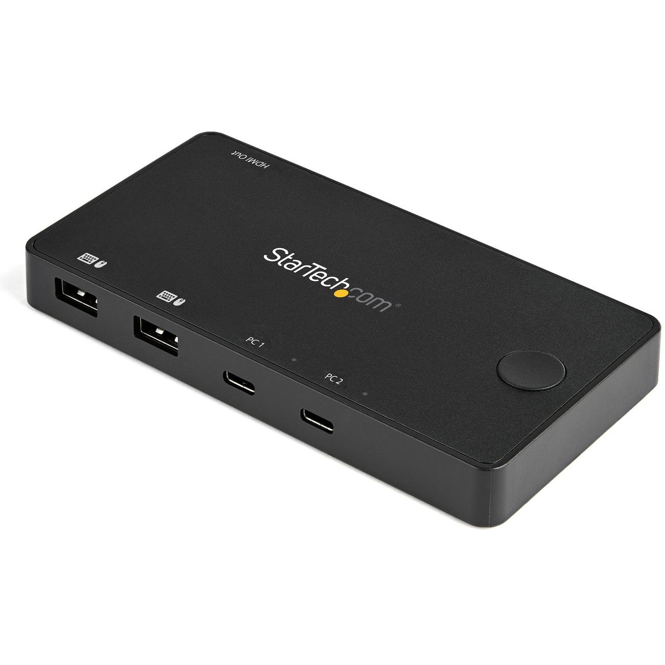 2 Port USB C KVM Switch - 4K 60Hz HDMI - Compact UHD Desktop KVM Switch w/USB Type C Cables - Bus Powered MacBook ThinkPad
