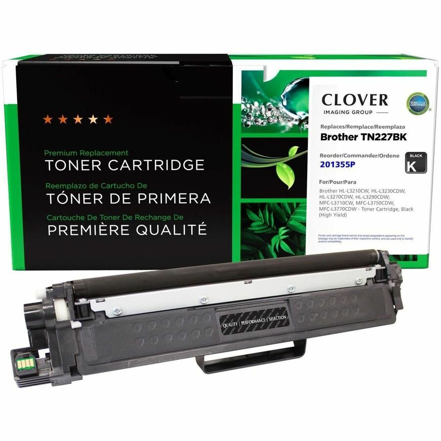 CLOVER IMAGING BROTHER TN227BK BLACK HIGH YIELD