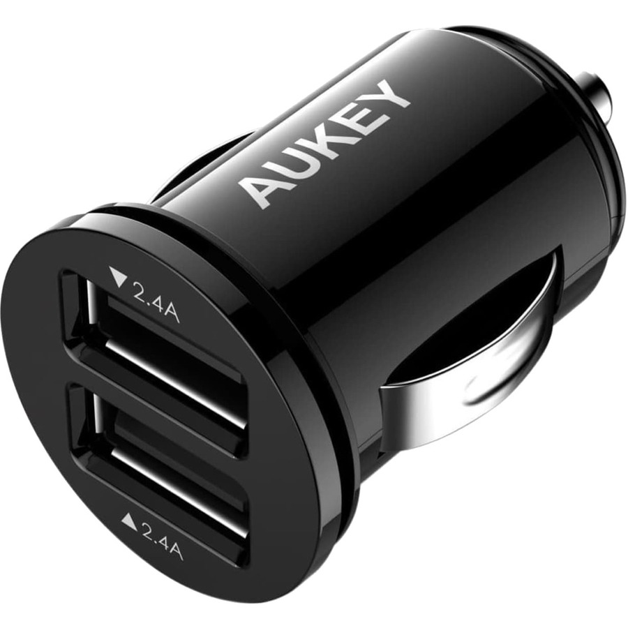 FLUSH-FIT DUAL USB-A 24W CAR BLK SMALL CHARGR 2P MULTI 108