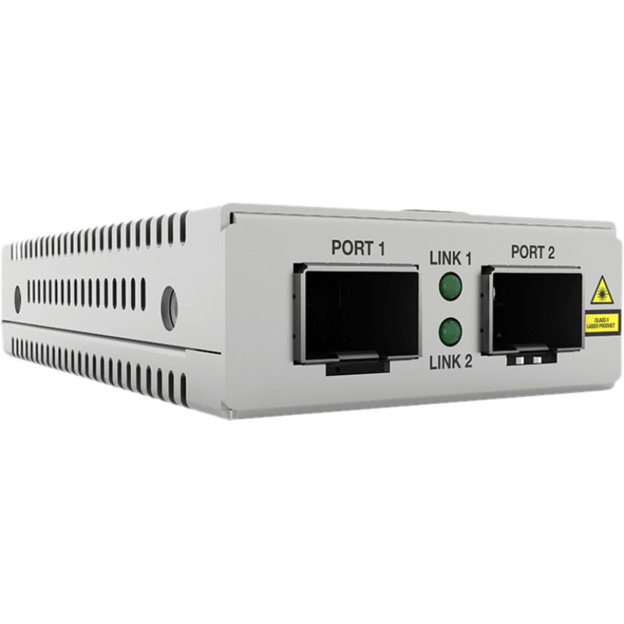SFP+ TO SFP+ MINI MEDIA CONVERTER, UNIVERSAL PSU, TAA COMPLIANT