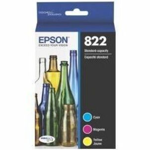 Epson T822 Original Ink Cartridge - Combo Pack - CMY - Inkjet - Standard Yield