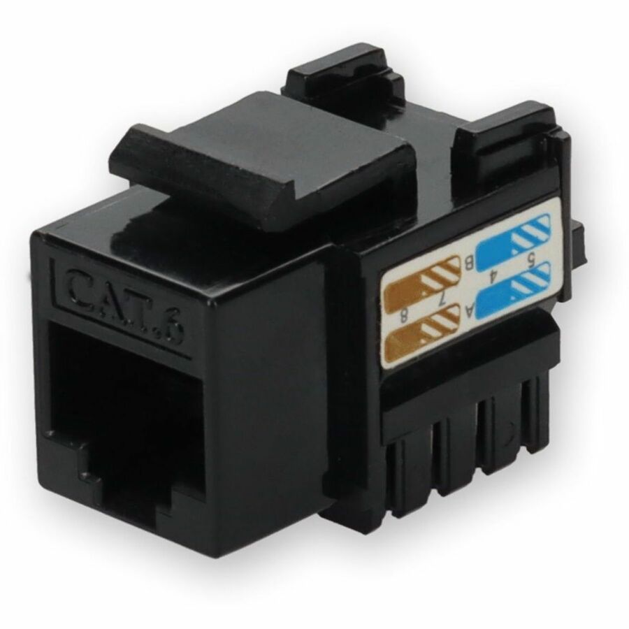 ADDON CAT6 UTP PUNCH DOWN KEYSTONE JACK DUAL IDC 90 DEGREE