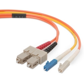 BELKIN PATCH CABLE - LC RIGHT CONNECTOR - SC LEFT CONNECTOR - 2M LENGTH