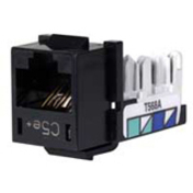JACK, HXJ,CAT5E,8POS,UNI A/B,BK