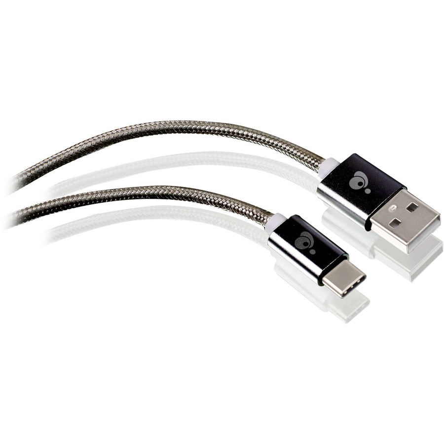 IOGEAR G2LU3CAM01-GY USB-C to USB-A Cable, 1 ft | USB 3.1, Gray