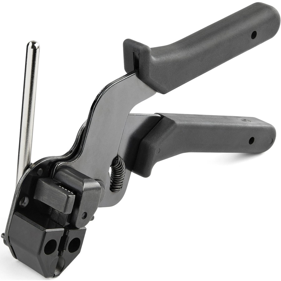 StarTech Metal Cable Tie Tool, Metal Ties Tightener Tool, Stainless Steel Zip Tie Wrap Installation Gun, Tensioning/Cutting Tool, TAA