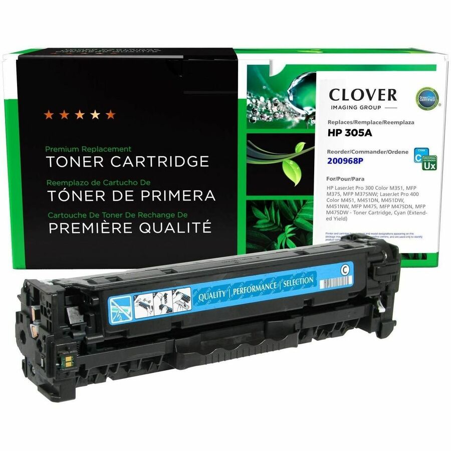 CLOVER IMAGING REMAN FOR HP CE410X(J) 305A CYAN JUMBO CARTRIDGE