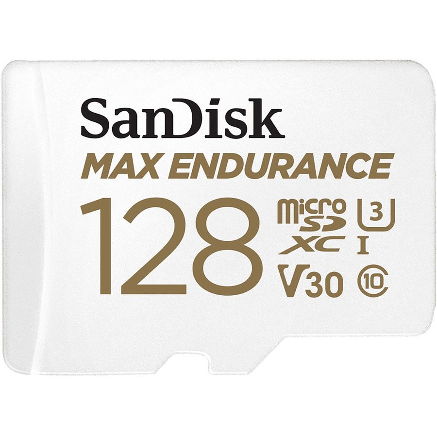 SANDISK MAX ENDURANCE MICROSDXC, 128GB, U3, V30, C10, FULL HD RECORDING, W/ADAPT