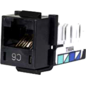 JACK, HXJ,CAT6,8POS,UNI A/B,BK
