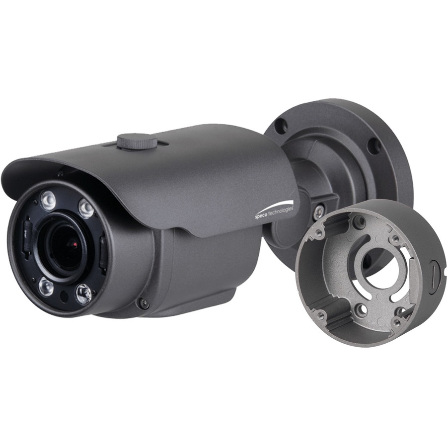 4MP HD-TVI FIT BULLET CAMERA, 2.8-12MM MOTORIZED LENS, GREY HOUSING, INCLUDED JU