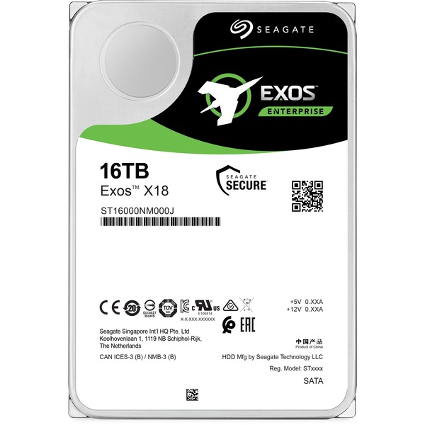 Seagate Exos X18 16TB 3.5" SATA Server Hard Drive