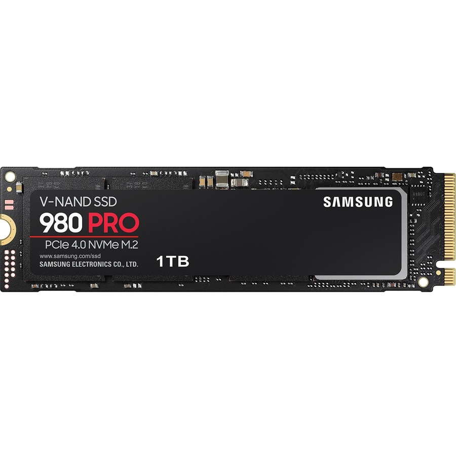 SAMSUNG 980 Pro 1TB M.2 NVMe PCIe 4.0 Solid State Drive, Read:7,000 MB/s, Write:5,000 MB/s (MZ-V8P1T0B/AM)