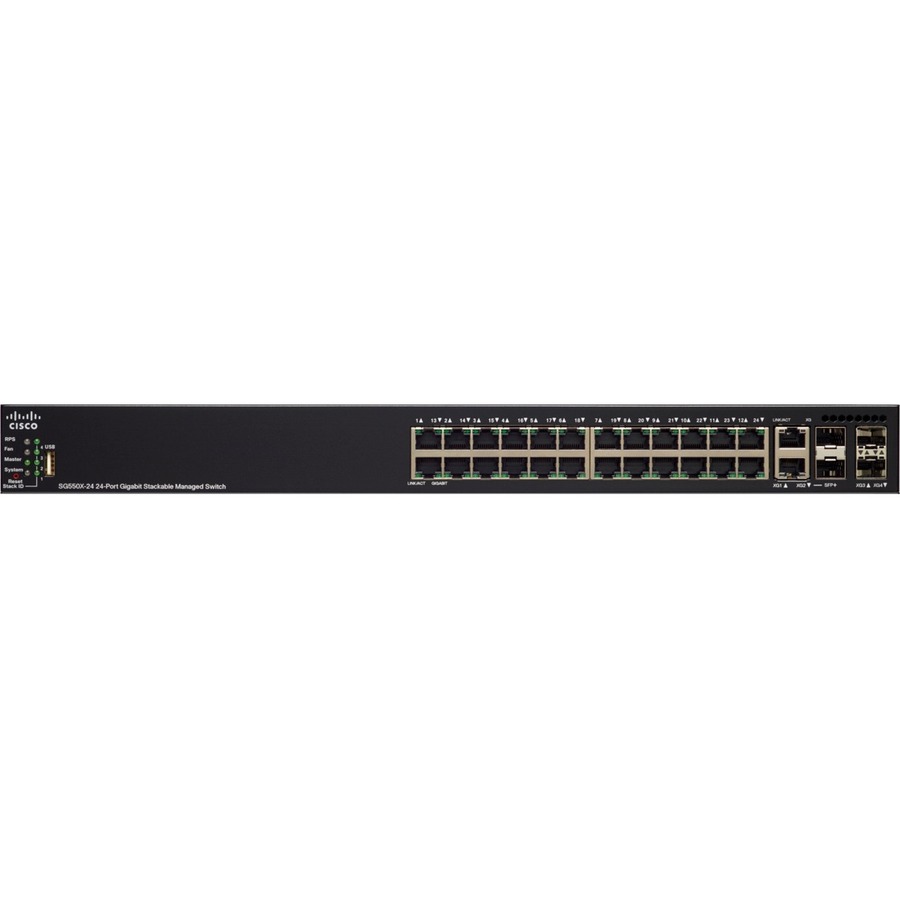 CIS SG550X-24P 24PRT GIGABIT POE STACKABLE SW REMANUFACTURED