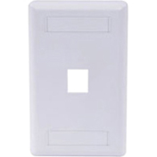 PLATE, WALL,FLUSH,1-G,1PORT,WH