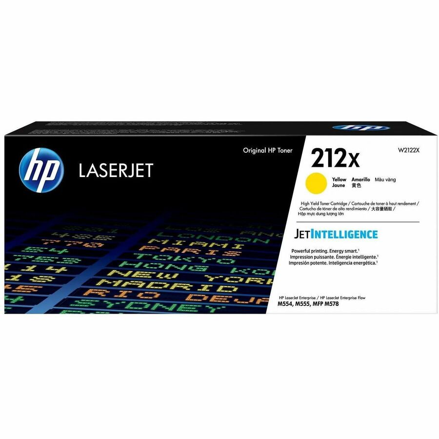HP 212X HIGH YIELD YELLOW ORIG LASERJET TONER CARTRIDGE
