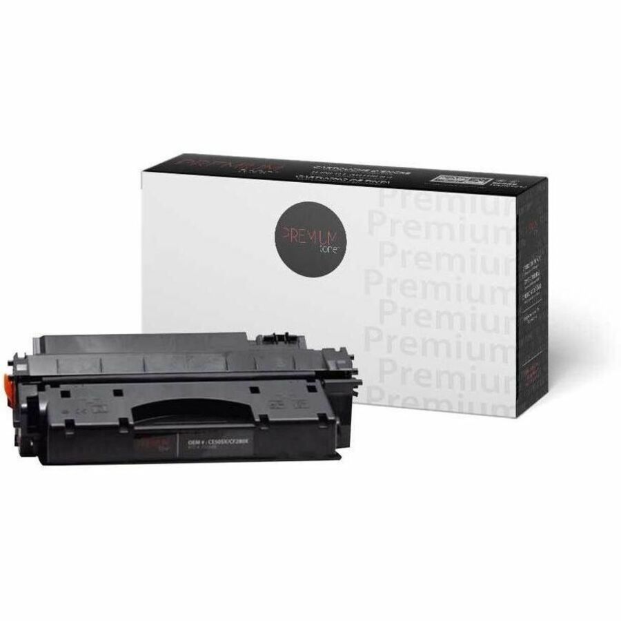 Premium Tone Toner Cartridge - Alternative for Hewlett Packard CE505A / CF280A / 05A / 80A / Canon 119 - Black
