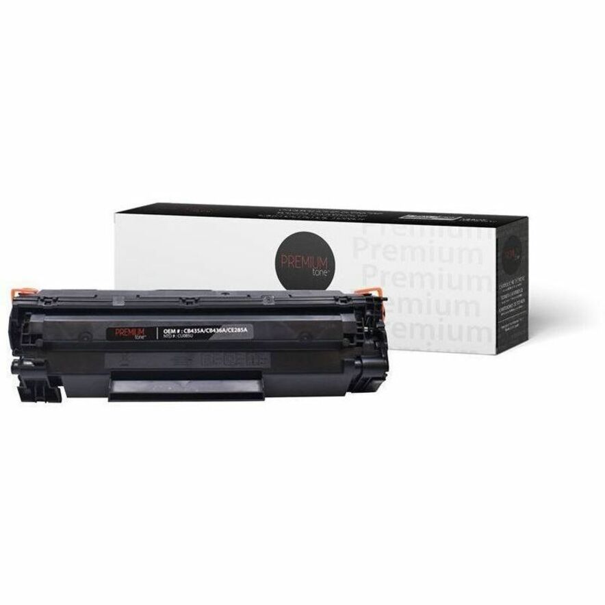 Premium Tone Toner Cartridge - Alternative for Canon no.125 - Hewlett Packard CB435A / CB436A / CE285A - Black