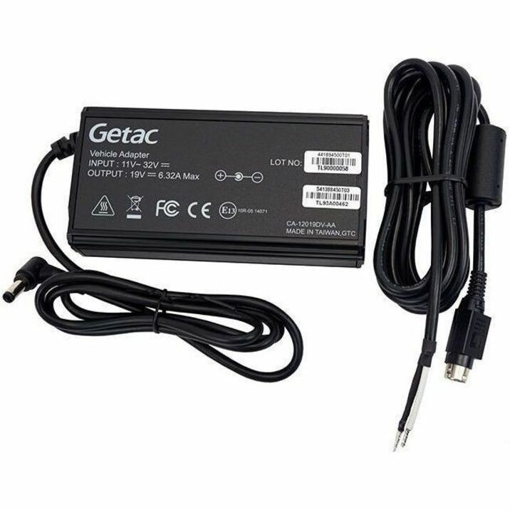 GETAC 120W AUTO POWER ADAPTER WITH BARE WIRE LEAD, INPUT VOLTAGE: 12 TO 32 VDC O