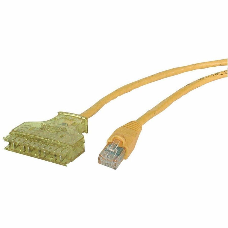 P-CORD, CAT6,6-110/RJ45,YL,5FT