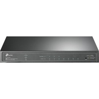 TP-LINK (TL-SG2008P) JetStream 8-Port Gigabit Smart Switch with 4-Port PoE+. 8× 10/100/1000 Mbps RJ45 Ports (Ports 1–4 Support 802.3at/af PoE+). L2/L3/L4 QoS and IGMP snooping. Up to 62W total PoE power budget. Integrated into the Omada SDN platform. Cloud access and Omada app management.