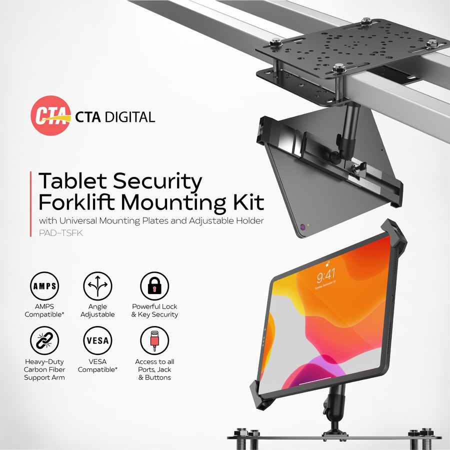 FORKLIFT MOUNT W/ UNIVERSAL PLATES & ADJUSTABLE HOLDER