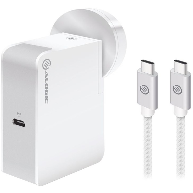 ALOGIC USB-C WALL CHARGER 60W WHITE/GREY