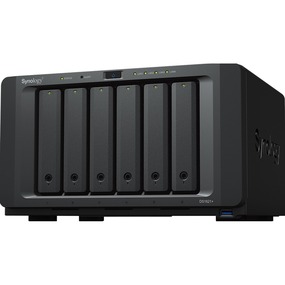 Synology DS1621+ DiskStation 6-Bay NAS - Diskless, 4x GbE LAN, 4GB RAM (DS1621+) - 2x M.2 NVMe SSD cache support