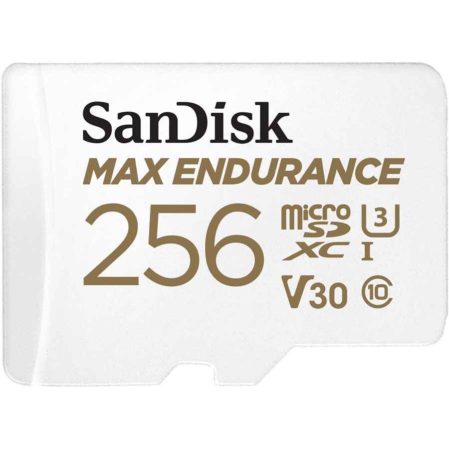 SANDISK MAX ENDURANCE MICROSDXC, 256GB, U3, V30, C10, FULL HD RECORDING, W/ADAPT