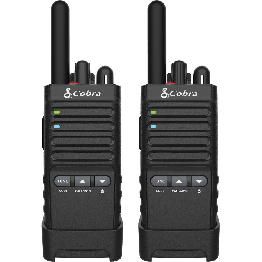 PRO BUSINESS 42-MILE RANGE 2W FRS UNLICENSED TWO-WAY RADIO, 2 PACK, DOCK INCLUDE