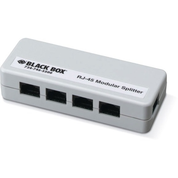 RJ45 MODULAR SPLITTER - A-PIN, UNSHIELDED, (1) RJ45 TO (4) RJ45
