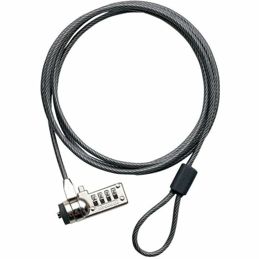 TARGUS PA410S-25 DEFCON T-LOCK SERIALIZED COMBO CABLE LOCK - 25 PACK - METALLIC