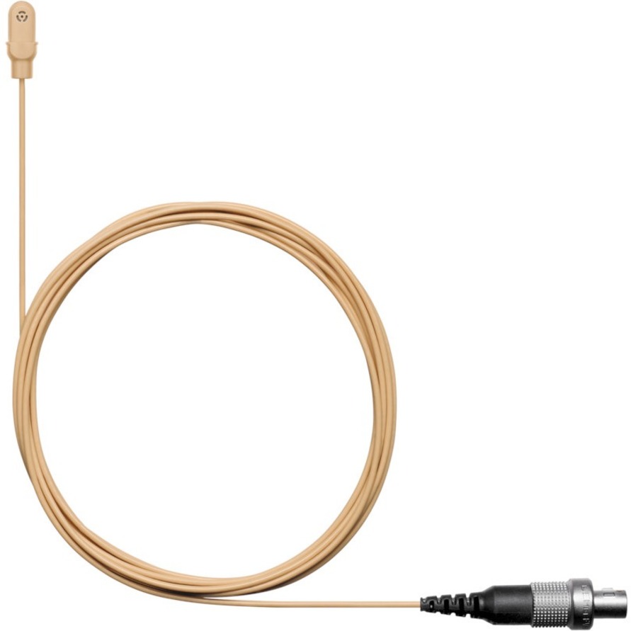 DL4 LAVALIER MICROPHONE, OMNIDIRECTIONAL, WATERPROOF, LEMO3 CONNECTOR, TAN, INCL